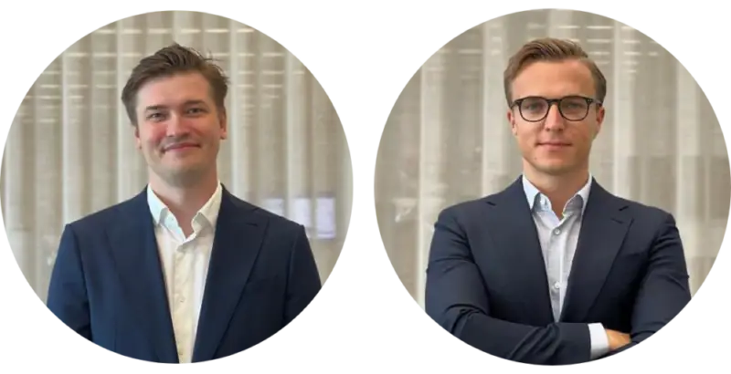 Isak Söderlund Schulz and Oscar Schmiedtke Persson at Advisera.