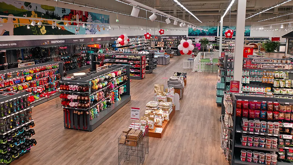 View of the shop floor at a Dogman store.