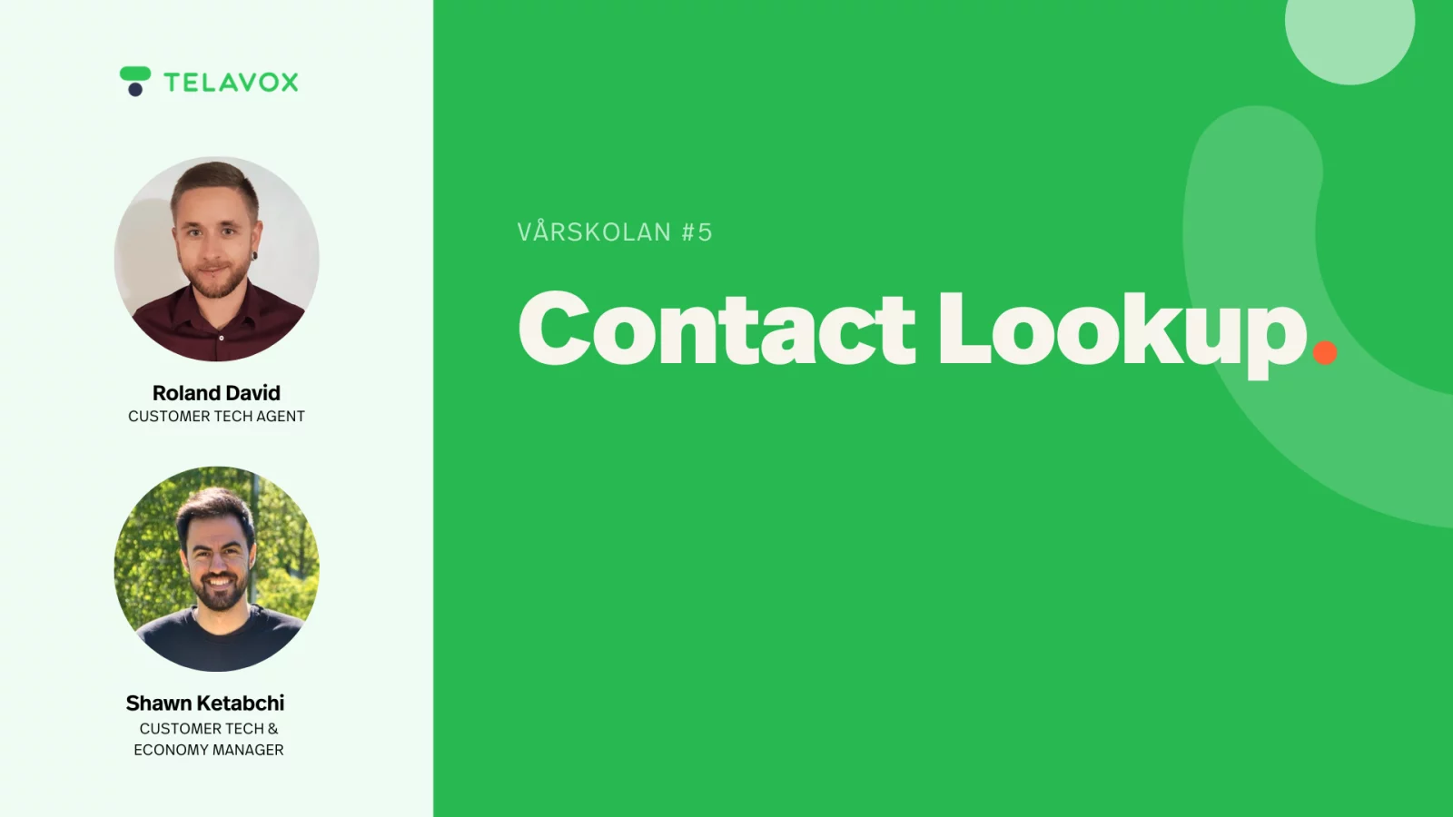 Vårskolan del 5 Contact Lookup